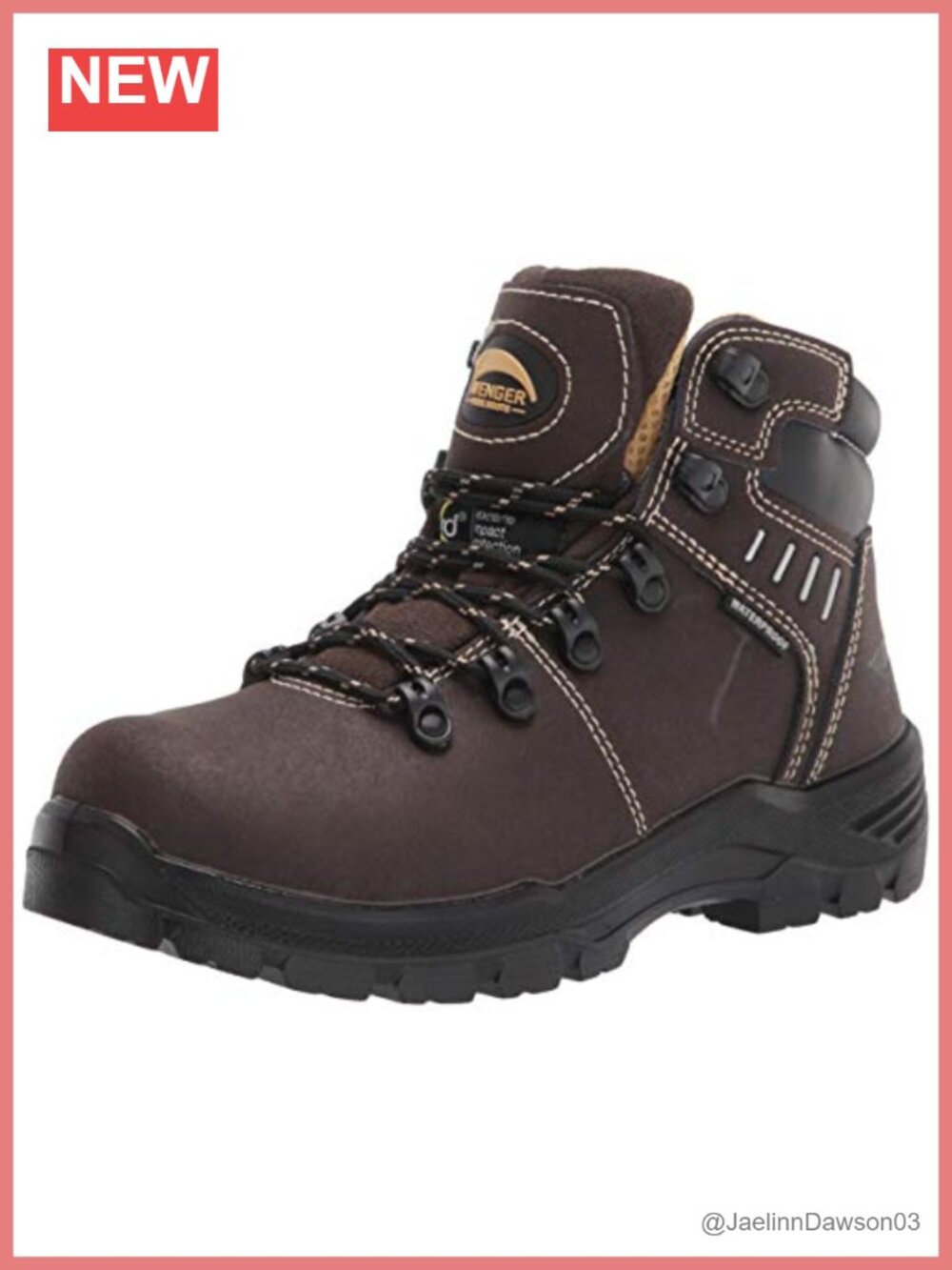 Women's Waterproof Carbon Toe Work Boots Slip Resistant